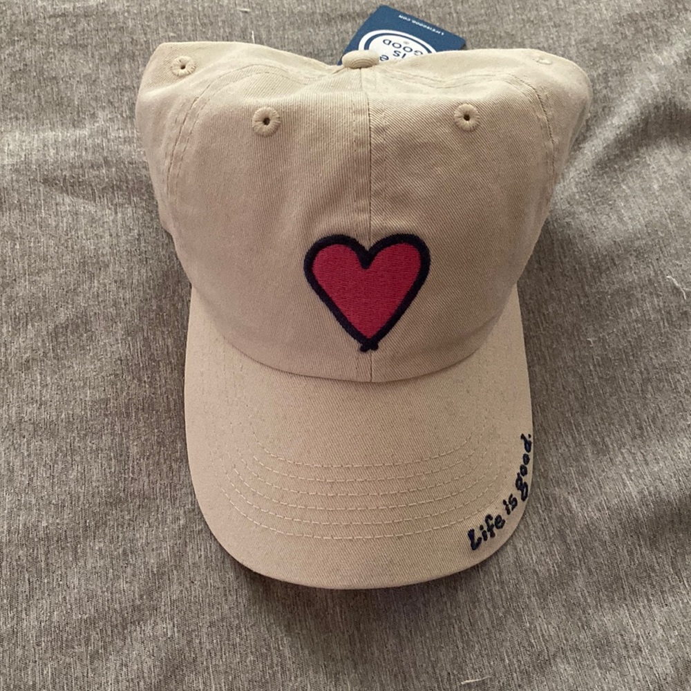 Life is Good tan hat